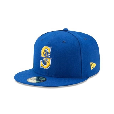 Seattle Mariners Gorra | New Era MLB Authentic Collection 59fifty Fitted Cap Mexico - Azules